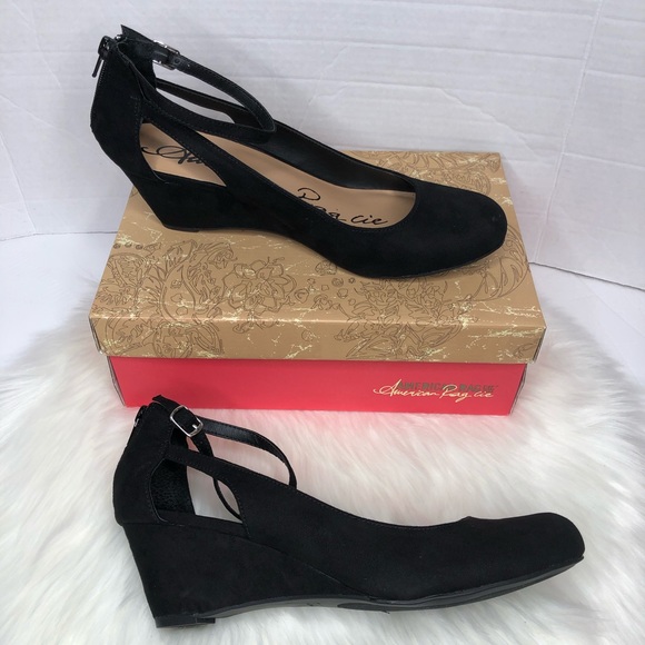 american rag miley chop out wedges